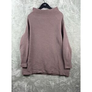 Free People Ottoman Slouchy Tunic Top Sweatshirt Womens Medium‎ Nutmeg Brown